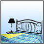 A strikingly rich oriental composition with Moroccan repeat element. Motif spread moulded in medium light alloy; Hand crafted to a diamond front configuration. A matching low footboard and a lot of brushed brass work. A bed or a complete customized bedroom set can be delivered, subject to the availability of sufficient lead time. Timber trim and a variety of motifs are available on order.         Sizes:W : 6'  H : 4.5'  WT : 90 lbs (Bed Head)
