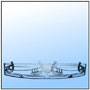 An interesting composition as a large Balcony railing. The work is so special because it depicts intricate hand hammered profiling in a rich pattern along the longitudinal axis of 50 mm x 12 mm hard flat iron. The curvature speaks for the mastery of the craftsmen.