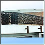 An extra rich Moroccan composition in light alloy railing for open terrace.